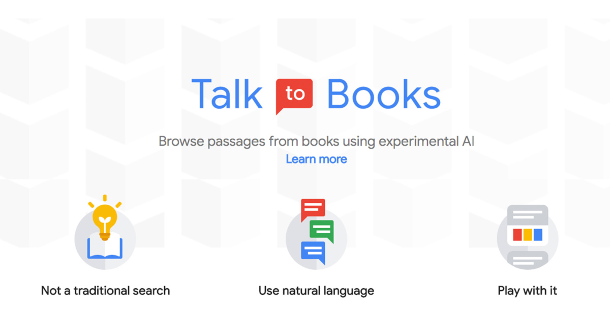 Окей, Google! Поговорим?Google предоставил пользователям возможность поговорить с книгами