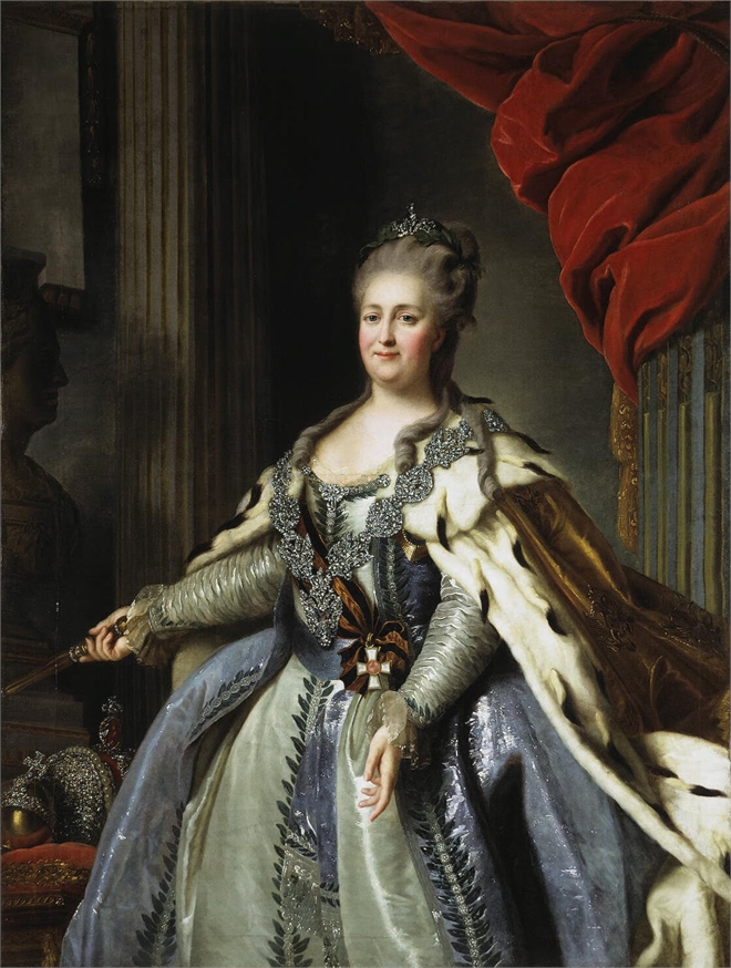 Екатерина II, парадный портрет (источник: muzei-mira)