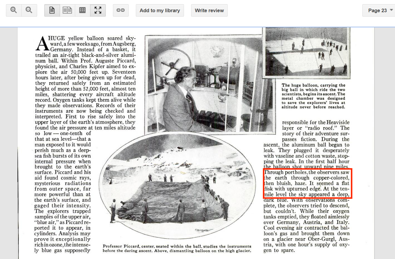 Полоса журнала Popular Science Magazine, август 1931 (Источник:imgur.com)