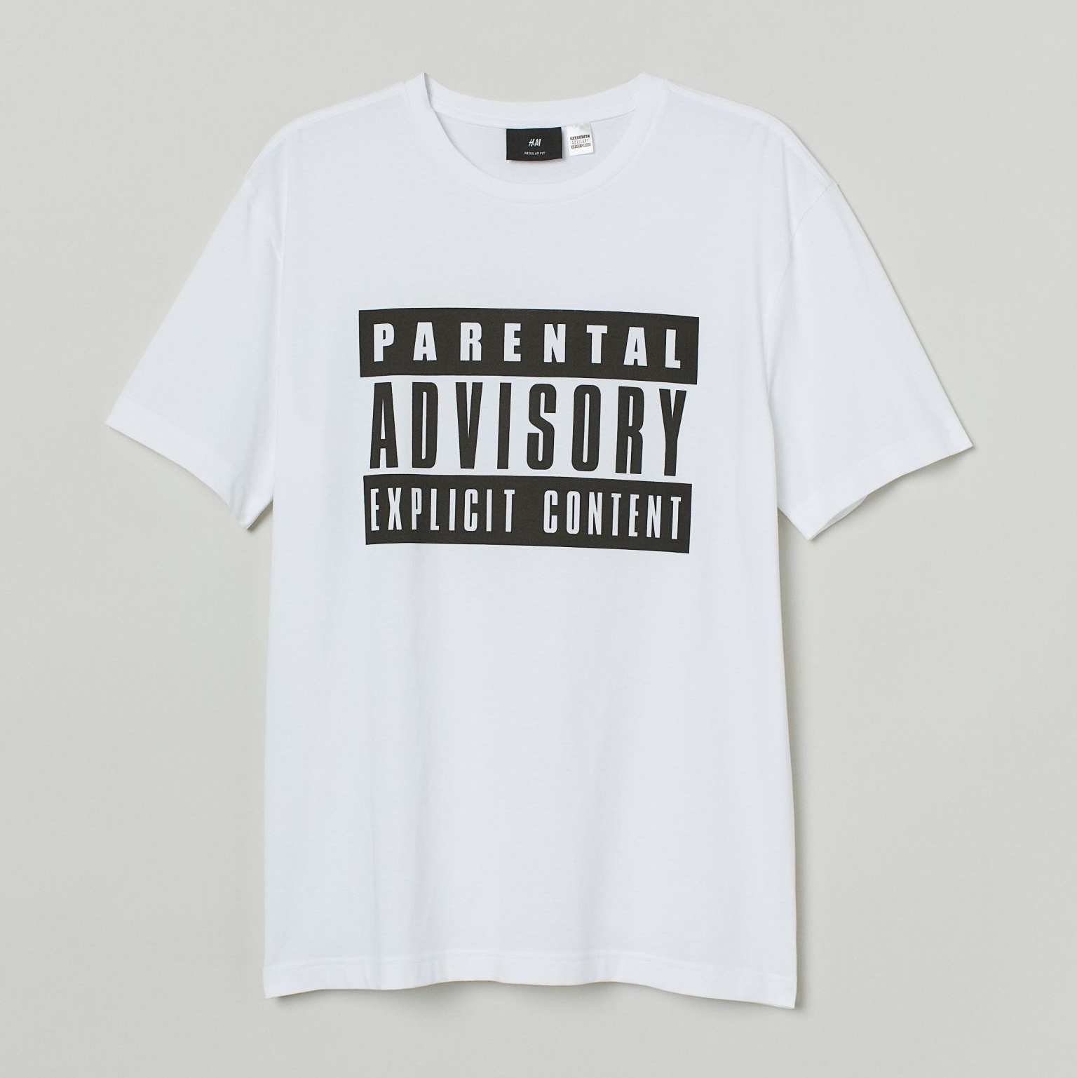 Футболка с логотипом «Parental Advisory: Explicit Content»