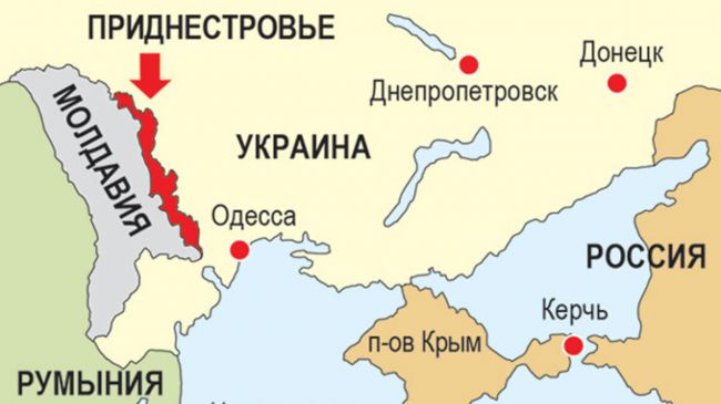 Местонахождение Приднестровья 