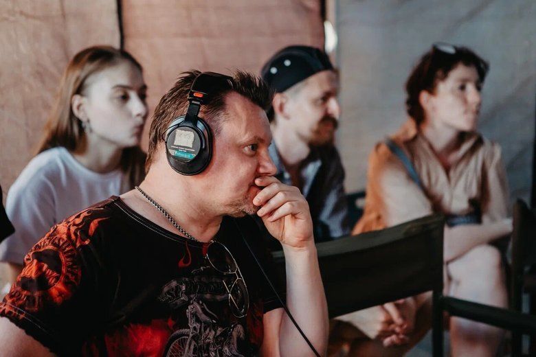 Андрей Князев на съемках